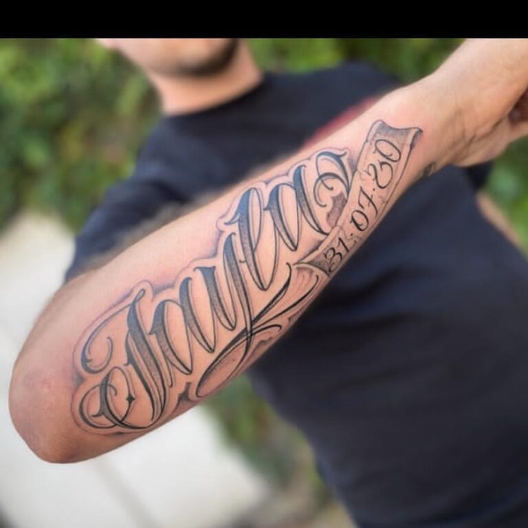 Tattoo letters